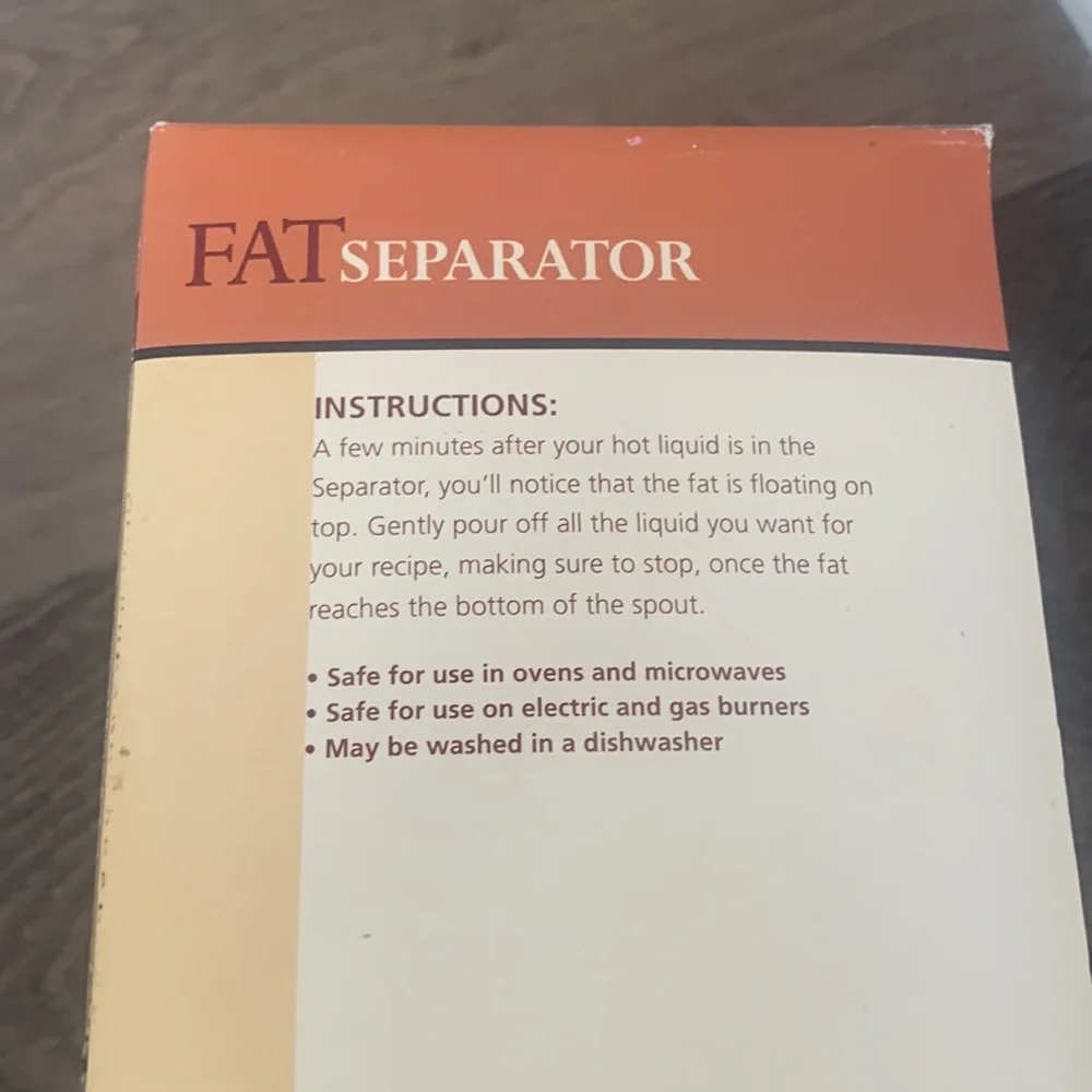 New Williams Sonoma fat separator